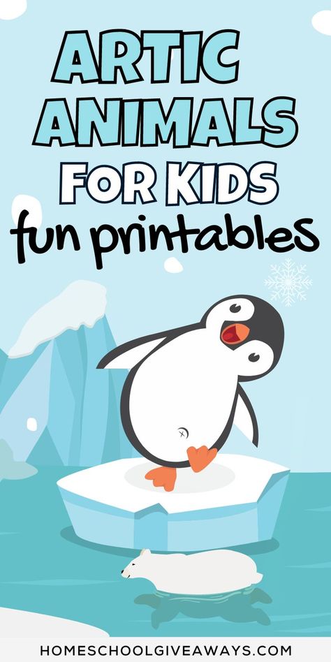 Artic Animal Books For Kids, Arctic Theme Activities, Antarctic Animals Free Printables, Artic Animals Drawings, Preschool Arctic Animals Crafts, Preschool Winter Animals Theme, Arctic Animal Crafts For Kids, Polar Animals Crafts For Toddlers, Preschool Artic Animals Activities