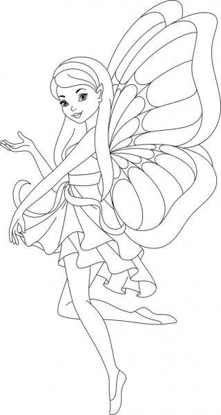 Easy Fairy Drawing, Fairy Colouring Pages, Easy Graffiti Drawings, Easy Disney Drawings, Fairy Drawings, Barbie Coloring Pages, Easy Love Drawings, Cool Pencil Drawings, Bird Coloring Pages