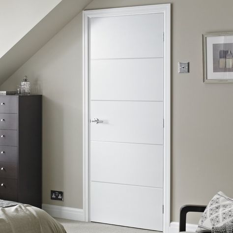 17 Stories Wofford Internal Door Lacquered & Reviews | Wayfair.co.uk White Internal Doors, Internal Wooden Doors, Elegant Doors, Cottage Door, Fire Door, White Door, Internal Door, Diy Plumbing, Bathroom Door