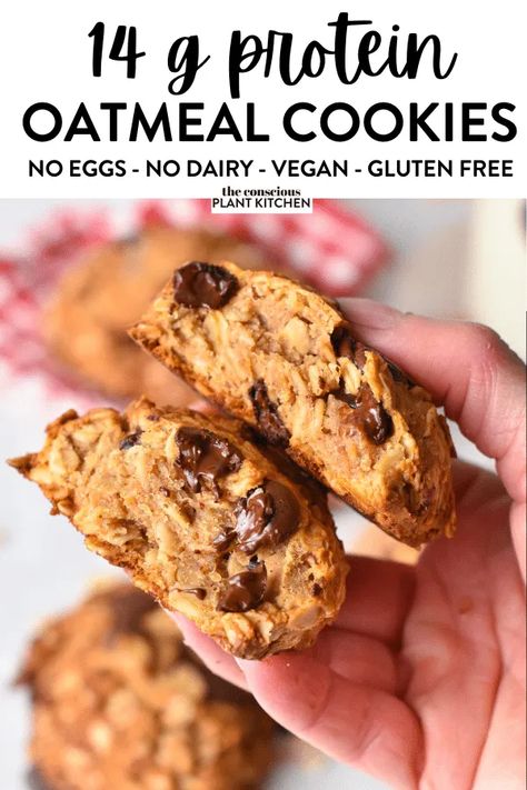 Protein Oatmeal Cookies, Easy Oatmeal Cookies, Oatmeal Protein Cookies, Health Cookies, Protein Breakfast Cookies, Vegan Protein Cookies, Protein Powder Cookies, Peanut Butter Protein Cookies, Oatmeal Cookies Easy