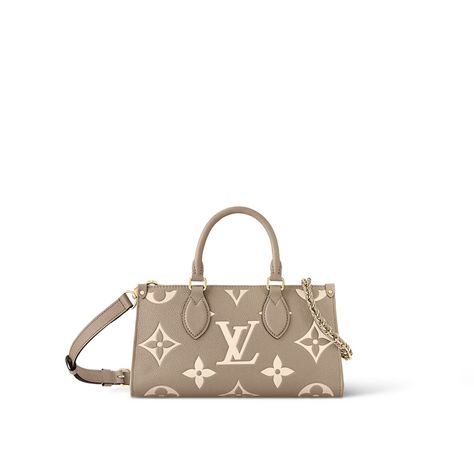 OnTheGo East West Bicolor Monogram Empreinte Leather - Handbags | LOUIS VUITTON West Outfit, Lv Onthego, Louis Vuitton Onthego, Sac Louis Vuitton, Monogrammed Leather, East West, Daily Essentials, Vuitton Bag, Lv Bag