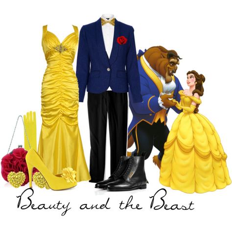 "Beauty and the Beast Attendants" by jami1990 on Polyvore Beauty And The Beast Prom, Character Closet, Beauty And The Beast Dress, Beauty And The Beast Wedding Theme, Disney Prom, Beauty And The Beast Wedding, Groomsmen Ideas, Beauty And Beast Wedding, Beauty And The Beast Theme