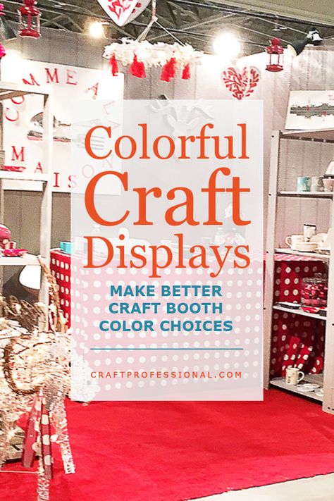 See how to make color work in your craft booth with these 6 displays that use color in clever ways. Craft Booths, Craft Displays, Craft Fair Booth Display, Craft Show Booths, Craft Show Booth, Craft Fairs Booth, Craft Booth Displays, Craft Fair Displays, Craft Display