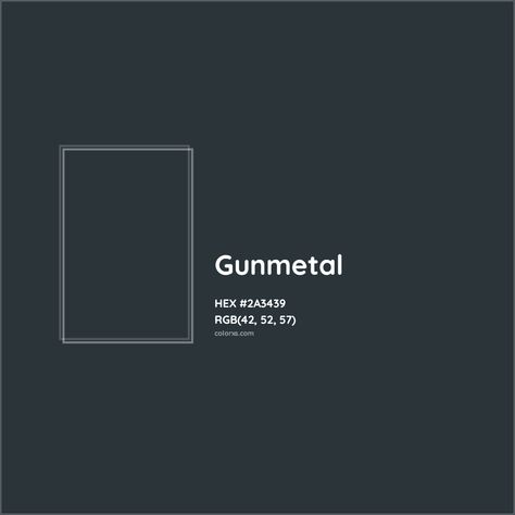 About Gunmetal - Color codes, similar colors and paints Munsell Color System, Analogous Color Scheme, Rgb Color Codes, Hexadecimal Color, Colorful Website, Darkest Black Color, Rgb Color Wheel, Monochromatic Color Palette, Opposite Colors