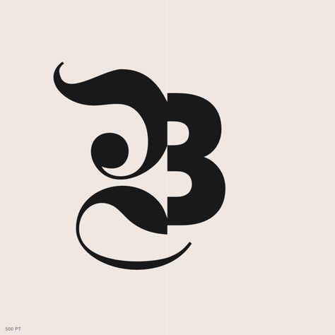 The Letter B, Branding Inspo, Logo Idea, Typo Logo, Single Letter, Types Of Lettering, Typeface Design, Graphic Design Tips, Graffiti Lettering