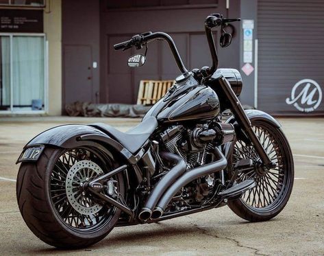 Softail Slim Custom, Harley Softail Custom, Harley Davidson Softail Slim, Motocykle Harley Davidson, Harley Davidson Night Train, Custom Motorcycles Bobber, Custom Motorcycles Harley, Custom Street Bikes, Softail Custom