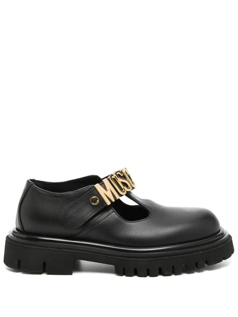 Discover great products at the best prices at Dealmoon. Moschino logo-lettering Mary Jane shoes. Price:$671.00 at FARFETCH Mary Jane Shoes Black, Designer Loafers, Moschino Logo, Jane Shoes, Women's Loafers, Mary Jane Shoes, Penny Loafers, Letter Logo, Platform Shoes