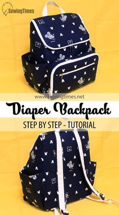 Diaper Bag Pattern Free, Handmade Bag Design, Diaper Bag Sewing Pattern, Diy Diaper Bag, Backpack Pattern Sewing, Backpack Sewing, Baby Clothes Patterns Sewing, Making Bags, Bags Sewing