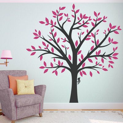 Tree Wall Painting, Family Tree Wall Decal, Tree Decals, Animal Wall Decals, Family Tree Wall, Name Wall Decals, Wall Paint Designs, Tree Wall Decal, Dream Wall