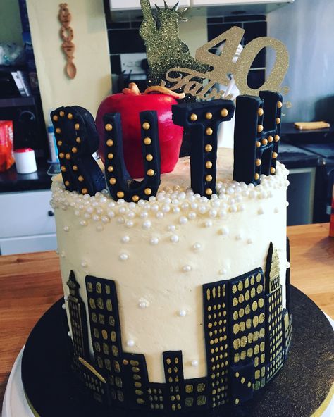 New York 40th birthday cake 40th Birthday Cake, 40th Birthday Cakes, 40th Birthday, Birthday Cake, New York, Cake, Birthday