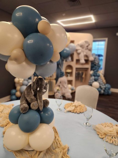 Elephant Baby Shower Centerpieces, Elephant Baby Shower Theme, Baby Shower Party Ideas, Elephant Theme, Shower Party Ideas, Elephant Baby Showers, Shower Themes, Elephant Baby Shower, Elephant Baby