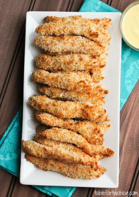 Pureed Cauliflower, Baked Chicken Fingers, Chicken Fingers Baked, Baked Chicken Tenders, Weight Watchers Recipes, Healthy Comfort, Chicken Tenderloins, Chicken Tender Recipes, Pasta Soup