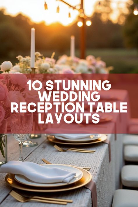 Did you know that the perfect wedding reception table layout can transform your big day into a magical affair? Discover insider tips on arranging tables, seating charts, and trending table décor ideas that will leave your guests in awe. Whether you’re aiming for a cozy and intimate atmosphere or a grand and lavish setting, we’ve got the secrets to elevate your wedding reception to the next level. Dive in now! Best Wedding Table Layouts, Wedding Cocktail Tables Decor, All White Wedding Reception Tables, Backyard Wedding Reception Layout, Wedding Table Layout Ideas, Romantic Table Setting Wedding, Reception Dinner Table Set Up, Wedding Reception Ideas Indoor Simple, Round Table Wedding Set Up