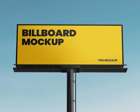 Billboard mockup | Premium Psd #Freepik #psd #display-board #billboard #hoarding-board #advertising-billboard Billboard Mockup, Mockup Psd, Graphic Resources, Mockup, Mock Up