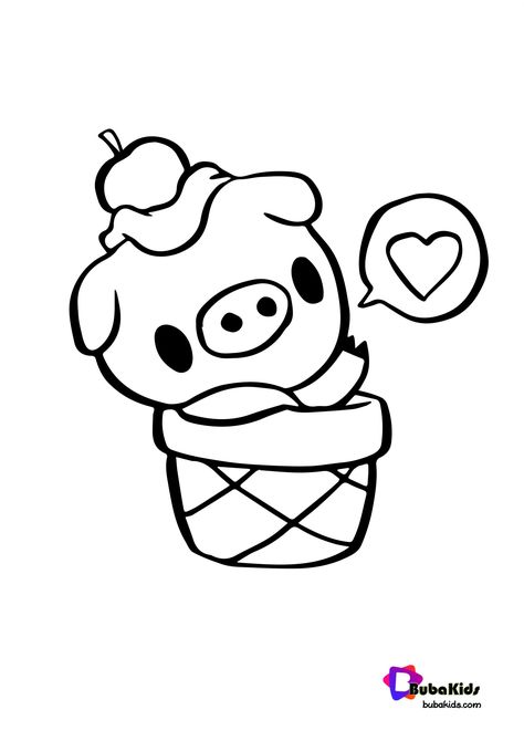 Cute Pigo The Pig Coloring Page  Collection of animal coloring pages for teenage printable that you can download and print. Cute Piglets, Pig Cartoon, Coloring Page Ideas, Cute Piggies, Printable Coloring Sheets, Baby Pigs, Easy Coloring Pages, Cartoon Coloring Pages