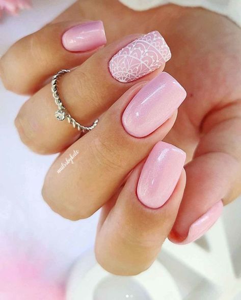 @nailssbykate Light Pink Nails Ideas, Beautiful Wedding Nails, Pink Nail Polish Colors, Colors For Nails, Pink Nails Ideas, Latest Nails, Bright Summer Nails Designs, Pastel Pink Nails, Soft Pink Nails