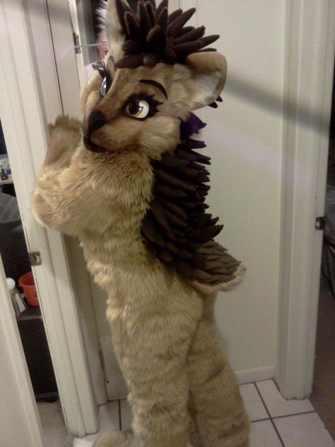 hedgehog fursuit! So cute!! I really want a invader zim fursuit type of thing. ( maybe not fur....) but I can't make one :( Owl Fursuit, Sergal Fursuit, Fursuit Convention, Houndsteeth Fursuit, Plush Suit Fursuit, Animal Costumes, Cute Costumes, Sewing Gifts, Alice In Wonderland