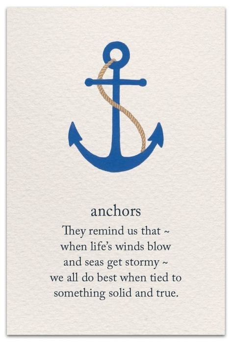 Anchor Quotes, Sanskrit Tattoo, Symbols And Meanings, Spiritual Symbols, Friendship Cards, Meaning Of Life, Anchors, The Words, Mantra