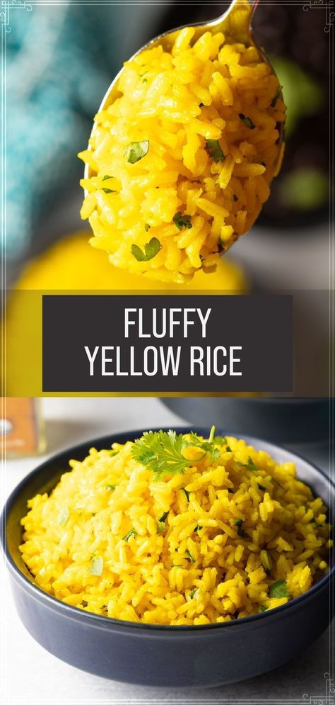 Arroz Amarillo Recipe, Yellow Rice Recipe, Chicken And Yellow Rice, How To Make Yellow, Caribbean Dishes, Yellow Rice Recipes, Spanish Rice Recipe, Rice Side Dish Recipes, A Spicy Perspective