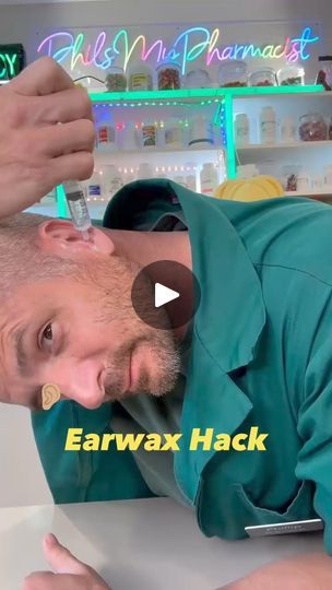 465K views · 5.2K reactions | First put 1 ml of Hydrogen Peroxide in your ear. Once the buzzing stops mix 3 ml of Nasacort and 3 ml of mineral oil. Put 2-3 drops in the ear and you'll be good to go! Shopping list- https://urlgeni.us/amzn/73L0F | Philsmypharmacist Clean Ears With Hydrogen Peroxide, Hydrogen Peroxide For Ears, Ear Wax Removal Diy, Impacted Ear Wax, Fluid In Ears, Cleaning With Hydrogen Peroxide, Health Tricks, Face Cream Recipe, Ear Wax Buildup