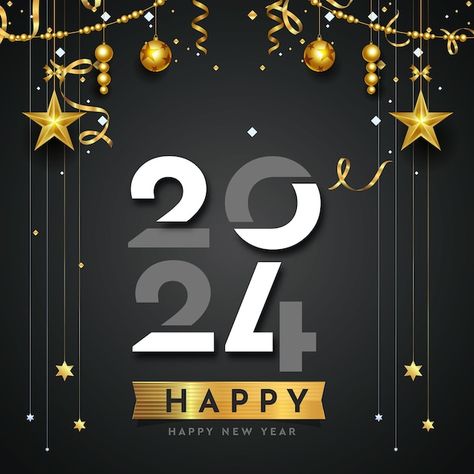 Happy new year 2024 greeting background ... | Premium Vector #Freepik #vector #full #desk #business #new Happy New Year 2024 Banner Background, Happy New Year Greetings Card 2023, Happy New Year 2024 Tarpaulin, Happy New Year Ka Poster 2024, Happy New Year Vector, Happy New Year 2024, Year 2024, Vector Photo, Premium Vector