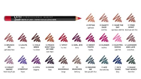 Nyx Suede Matte lip liners Nyx Suede Matte Lip Liner Swatches, Dusty Rose Makeup, Lip Liner Swatches, Rose Makeup, Lip Liners, Edgy Makeup, Shop Makeup, Linnet, Nyx Professional Makeup