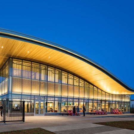 Boston Public Library - Ecosense Lighting Corner Lighting, Library Lighting, Sports Facility, Architecture Firms, Sport Center, East Boston, Sports Hall, Library Architecture, Facade Lighting