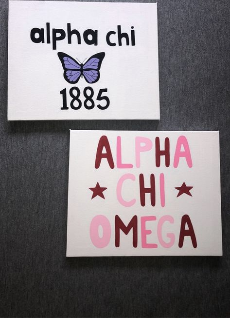 Alpha Chi Canvas Ideas, Alpha Chi Omega Painting, Alpha Chi Omega Canvas Painting, Axo Canvas, Alpha Chi Omega Canvas, Chi Omega Canvas, Sorority Paintings, Chi Omega Crafts, Sorority Canvases