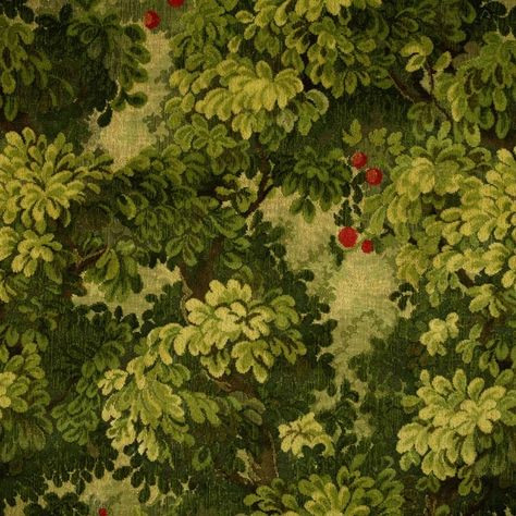 Marly - Colony Fabrics London Scalamandre Fabric, Fabric London, Fabric Tapestry, Ethnic Chic, Forest Background, Fabulous Fabrics, Vinyl Wallpaper, Red Berries, Green Fabric