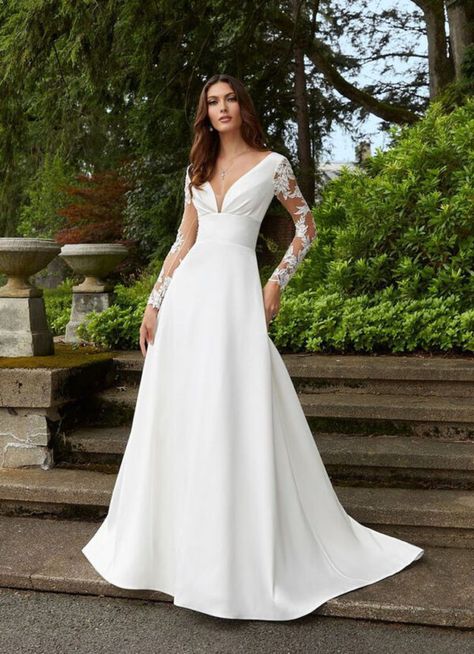 Mori Lee 5960 Wedding Dress - TDR Bridal Birmingham Wedding Gown With Sleeves, Mori Lee Wedding Dress, Satin Wedding Gown, Fashion Pics, Mori Lee, Brand Dresses, Designer Wedding Gowns, Wedding Dresses Strapless, Wedding Dress Trends