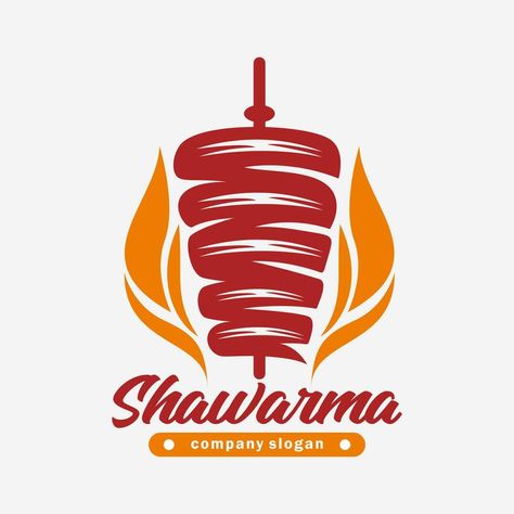 Shawarma Logo Design, Shawarma Logo, Cooking Logo, Wedding People, Design Posters, Logo Restaurant, Cityscape Photos, Logo Banners, Heart With Arrow