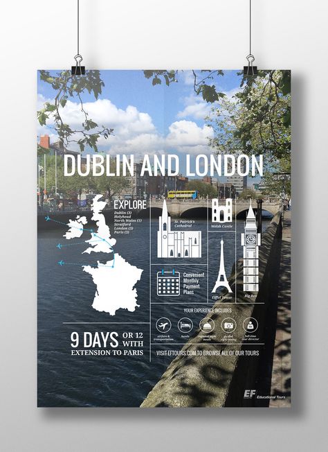 EF Tours Poster and Itinerary on Behance Travel Design Poster, Ef Tours, Travel Brochure Design, Photo Book Inspiration, Tourism Design, Itinerary Design, Travel Poster Design, Magazine Layout Design, Itinerary Template