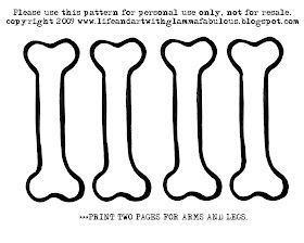 Bone Template Free Printable, Skeleton Template Printable Free, Skeleton Pattern, Skeleton Template, Skeleton Bones, Easy Diy Halloween Decorations, Outline Images, Halloween Stories, Name Crafts