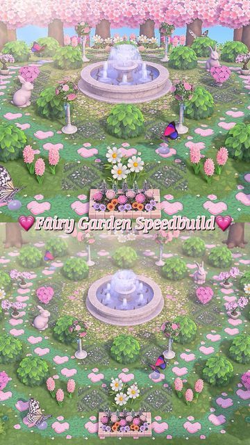 Acnh Fairy Garden Ideas, Acnh Neighborhood Designs Fairycore, Acnh Fairy Paths Designs, Acnh Fairy Ring, Fairy Acnh Designs, Acnh Fairy Path Codes, Heart Path Acnh, Fairy Path, Acnh Fairycore Builds