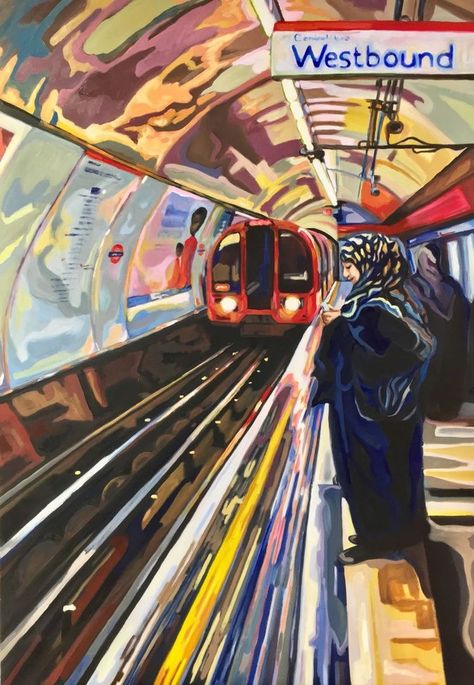 Train Commute, Figurative Kunst, Art Alevel, Gcse Art Sketchbook, A Level Art Sketchbook, Gcse Art, Arte Inspo, London Underground, A Level Art