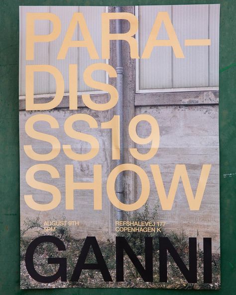 @ganni paradis ss19 show identity by us.#moonwork #ganniparadis Affordable Clothing Brands, Consulting Branding, Fashion Show Poster, Lookbook Design, Discount Ad, Space Odyssey, Promotional Design, Brand Book, Graphic Design Layouts