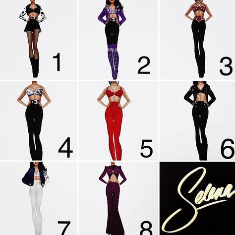 @selenaquintanillaforever71 on Instagram: “Which is your favorite outfit(s)? #Selena #QueenOfCumbia #Whataburger #LaReina #SelenaQuintanilla #SiUnaVez #TexMex #ChrisAndSelena…” Selena Quintanilla Outfits Costumes, Selena Quintanilla Outfits Inspired, Selena Quintanilla Party, Selena Quintanilla Outfits, Selena Q, Tejano Music, Selena Quintanilla Perez, Queen Pictures, Selena Quintanilla