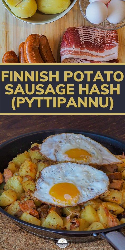 Finnish Recipes Dinners, Finland Recipes, Scandinavian Recipes, Finnish Food, Finnish Cuisine, Finnish Recipes, Bubble And Squeak, Potato Hash, Hash Recipe