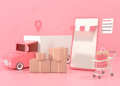 Food And Packaging Online Shopping Delivery Service Truck Delivery Service Background Certificate Background, Floral Cards Design, App Background, Online Mobile Shopping, Publicidad Creativa, Marketing Concept, Branding Template, Healthy Shopping, Dont Touch My Phone Wallpapers