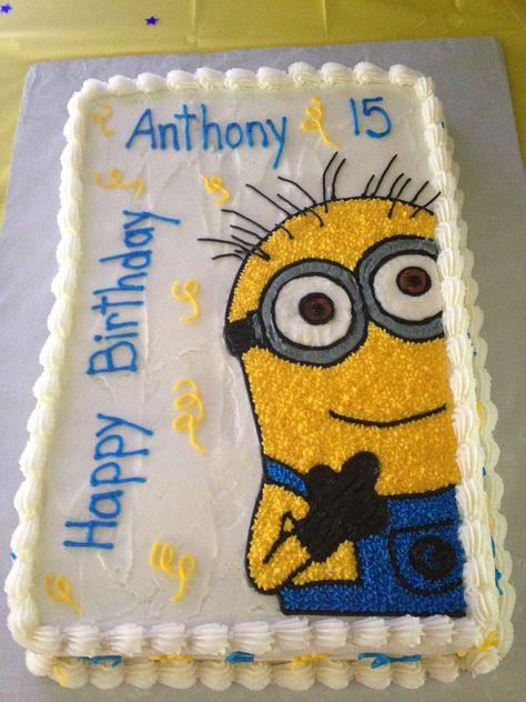 Birthday Cake For Boys, Minion Cakes, Diy Minions, Minion Birthday Cake, Minions Party, Minion Theme, Minion Birthday Party, Minion Cake, Minion Birthday