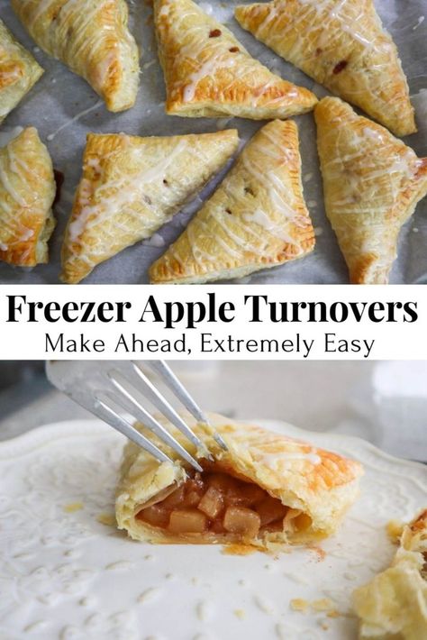 Apple Turnovers With Puff Pastry, Apple Recipes With Puff Pastry, Apple Turnover, Apple Pastry, Apple Puff Pastry, Apple Turnovers, Puff Pastry Dough, Cobbler Recipe, Peach Cobbler Recipe