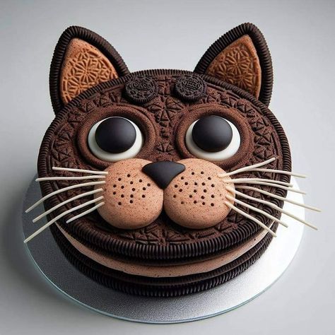 Kitten Cake, Lily Cake, Baking Art, Amazing Food Decoration, Garden Cakes, Cupcakes Decorados, Delicious Deserts, Creative Cake Decorating, Magic Cake