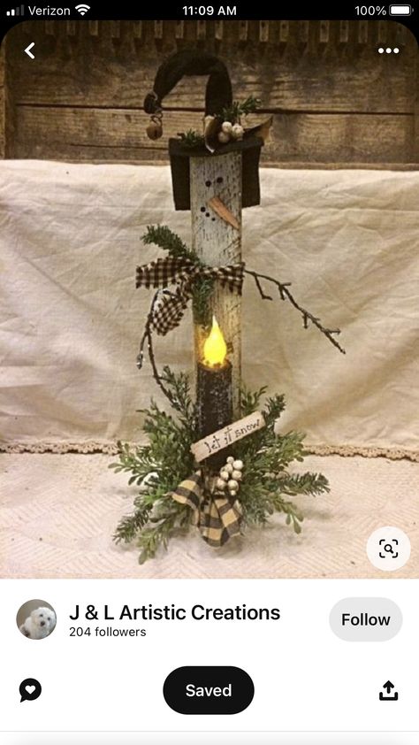 Easy Primitive Crafts, Primitive Christmas Crafts, Primitive Country Christmas, Rustic Crafts, Christmas Wood Crafts, Primitive Crafts, Primitive Christmas, Vintage Crafts, Country Primitive