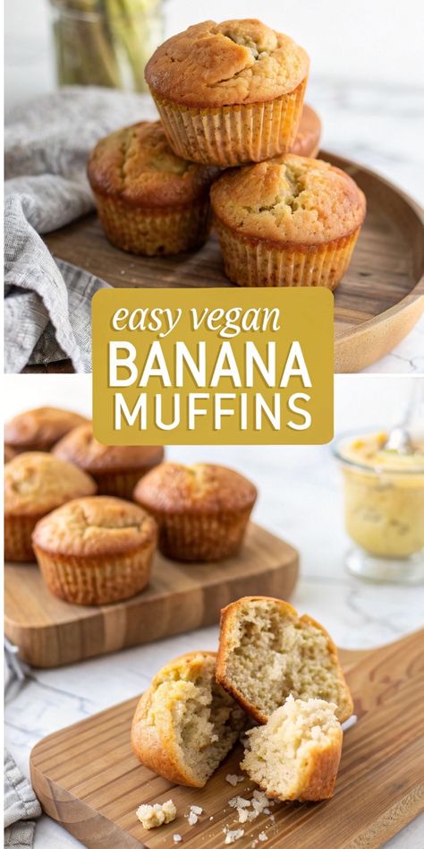 Try this Easy Vegan Banana Muffins recipe for a guilt-free, plant-based treat. Great for breakfast, snacks, or even dessert, these muffins are a fantastic way to enjoy banana recipes overripe. If you love healthy banana recipes or need a quick veggie dessert, this is your go-to! #BananaRecipesOverripe #RipeBananaRecipe #VeganBananaBreadMuffins Vegan Banana Muffins Healthy, Healthy Eggless Muffins, Easy Vegan Banana Muffins, Vegan Banana Bread Muffins, Eggless Banana Muffins, Healthy Banana Recipes, Banana Recipes Overripe, Vegan Banana Muffins, Banana Muffins Recipe