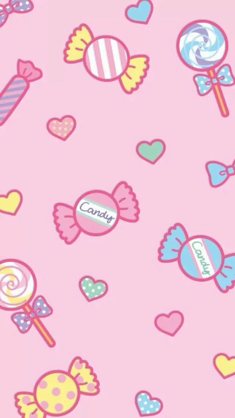 Candy Wallpaper Sweets, Cute Candy Drawing, Wallpaper March, Kawaii Patterns, Candy Wallpaper, Candy Drawing, Marble Iphone Wallpaper, Blue Background Wallpapers, Kawaii Wallpapers