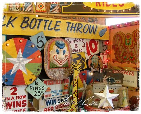 Carnival Vintage Carnival Games, Vintage Circus Party, Vintage Halloween Photos, Halloween Circus, Fair Rides, Amusement Park Rides, Carnival Rides, Fair Games, Jewelry Artist