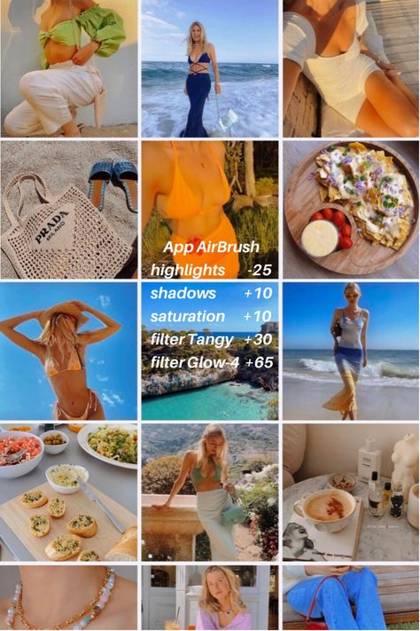 Summer Photo Editing, Photo Editing Styles, Best Vsco Filters, Vintage Photo Editing, Instagram Goals, Phone Photo Editing, Filters For Pictures, Airbrush App, Photography Filters