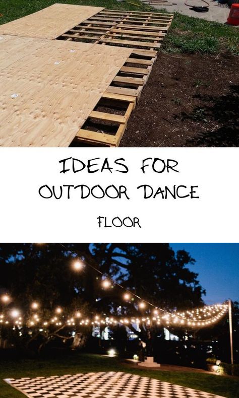 17 Ideas for Outdoor Dance Floor Ideas for Outdoor Dance Floor. 17 Ideas for Outdoor Dance Floor. Build A Dance Floor Outside Suspended Chandelier In the  Check more at http://www.femexesgrima.net/ideas-for-outdoor-dance-floor/ How To Build A Dance Floor, Property Wedding Ideas, Diy Checkerboard Dance Floor, Outdoor Dance Floor Wedding Night, Diy Dancefloor Outdoors, Easy Dance Floor Diy, Country Wedding Dance Floor, Diy Backyard Dance Floor, Cheap Dance Floor Ideas