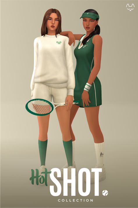 Sims 4 Cc Tennis Outfit, Caio Sims 4 Cc, Sims 4 Cc Summer Clothes Maxis Match, Sims 4 Summer Cc Maxis Match, Sims 4 Matching Outfits, Maxis Match Female Clothes, Sims 4 Tennis Outfit, Sims 4 Dresses Cc Maxis Match, Sims 4 Cc Maxis Match Clothing Dress