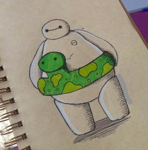 Baymax Art, Baymax Drawing, Forex Education, Ear Tattoo Ideas, Soyut Sanat Tabloları, 3d Building, Amazing Artwork, Easy Doodle Art, Cute Doodles Drawings